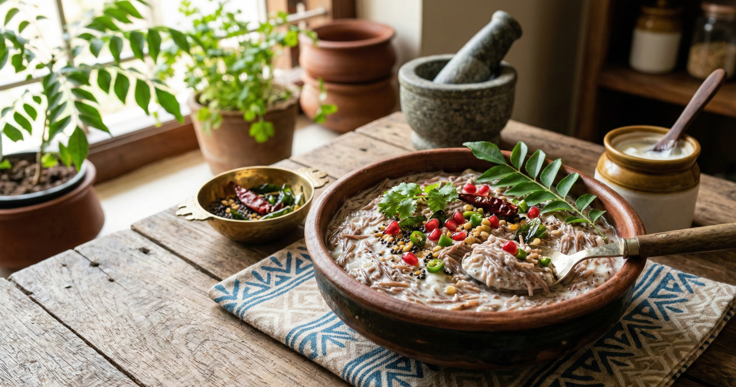 Finger Millet Vermicelli Curd Rice Recipe – Healthy Ragi Lunch Dish