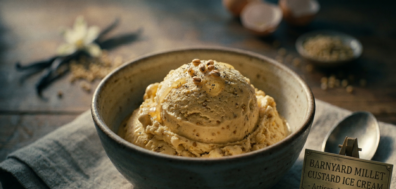 Barnyard Millet Custard Ice Cream Recipe – Healthy Millet Frozen Dessert