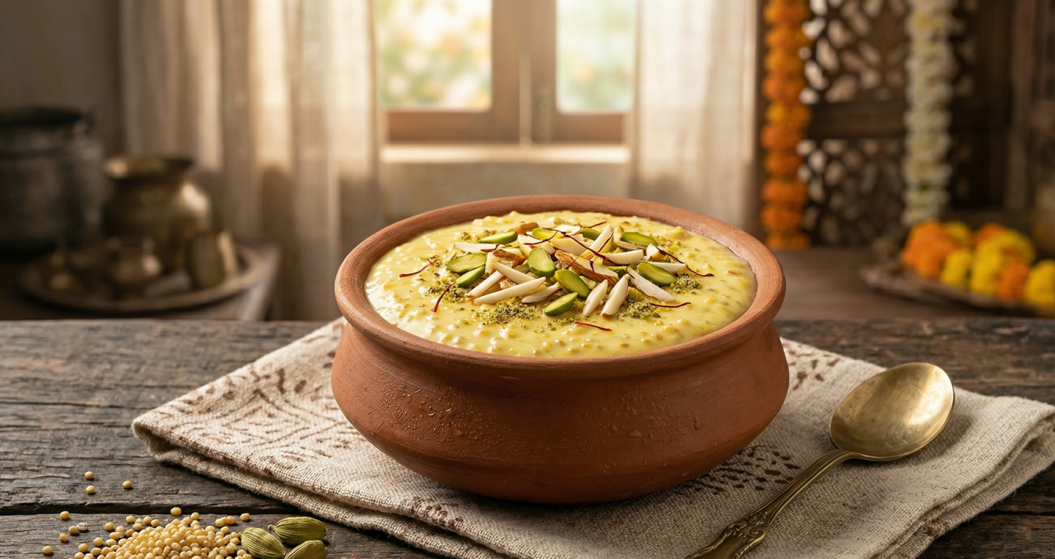 Kodo Millet Phirni Recipe – Healthy Millet Dessert