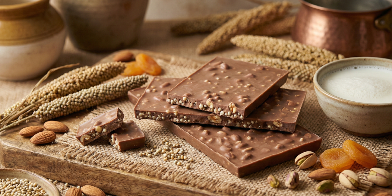 Pearl Millet Milk Chocolate Recipe: Homemade Millet Confectionery Delight