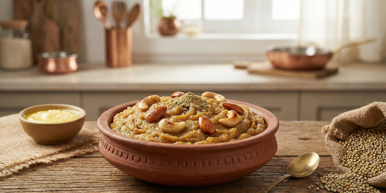 Pearl Millet Halwa Recipe – Traditional Millet Sweet with Jaggery