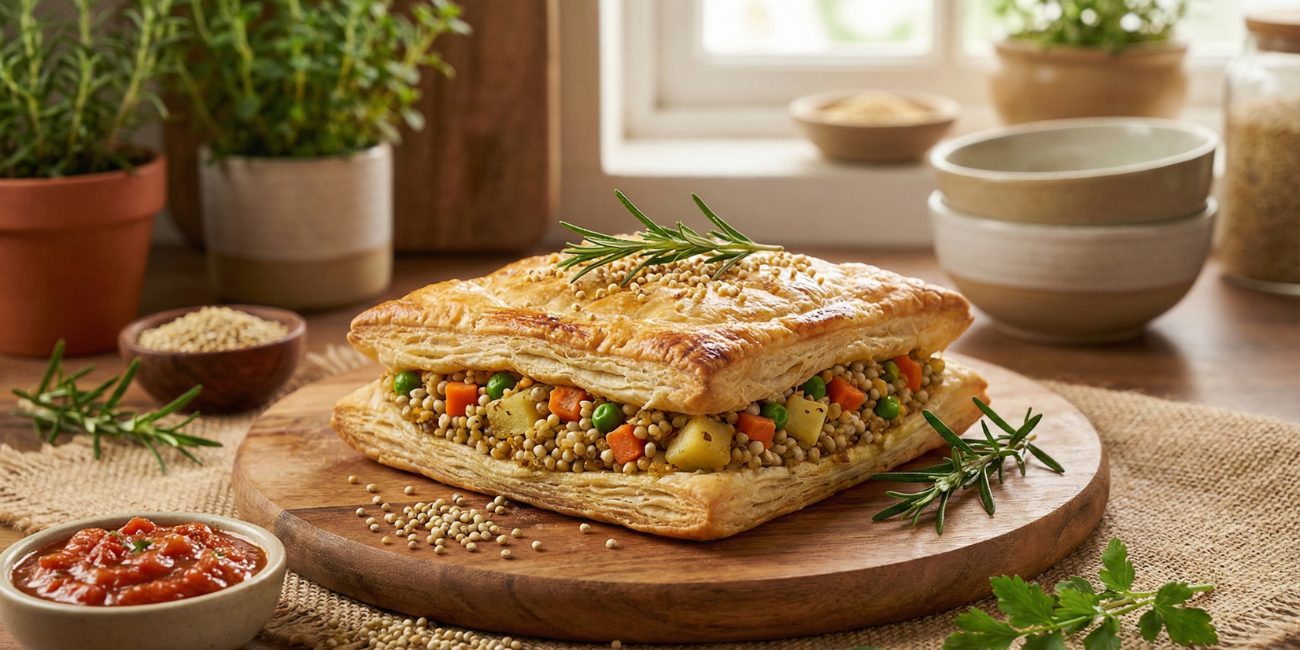 Pearl Millet Veggie Box Puff Recipe: Crispy Millet Snack with Spiced Vegetable Filling