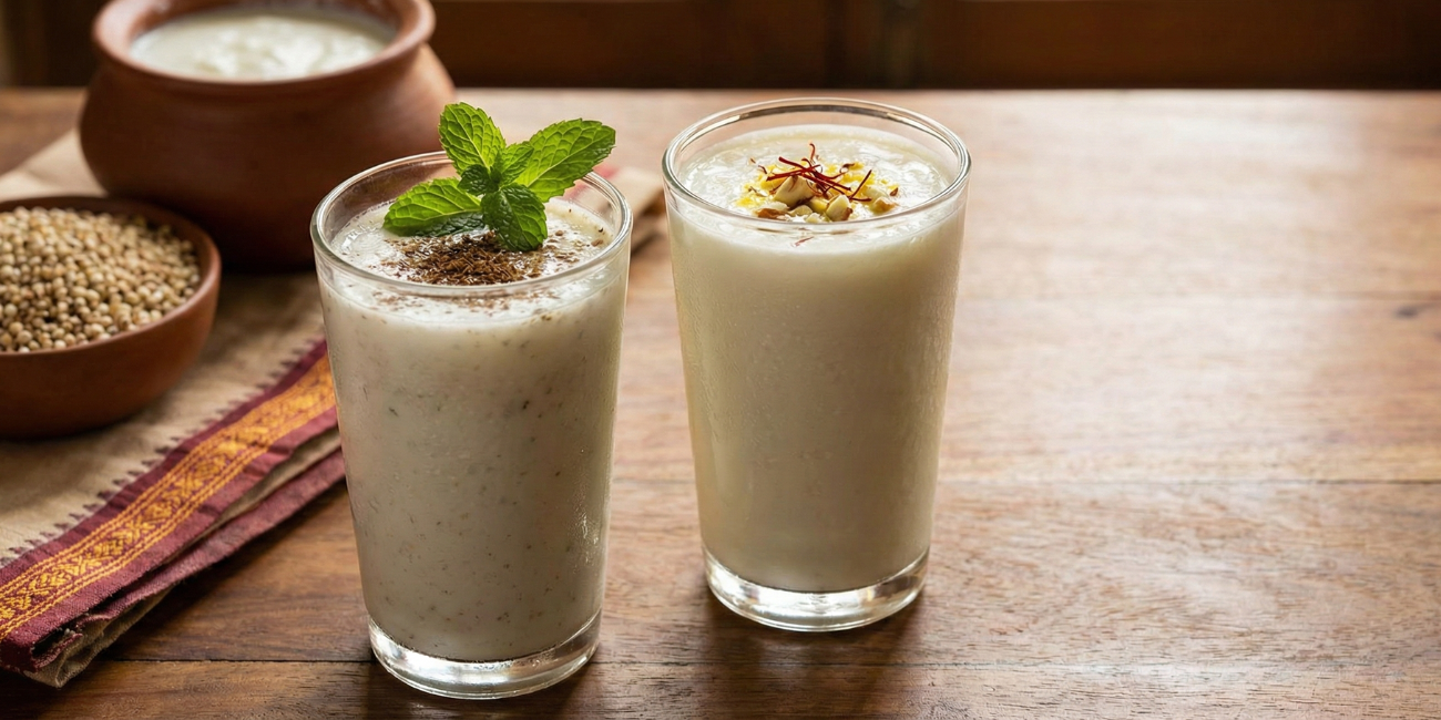 Sorghum Jeera & Sweet Lassi Recipe: Probiotic Millet Drink for Gut Health