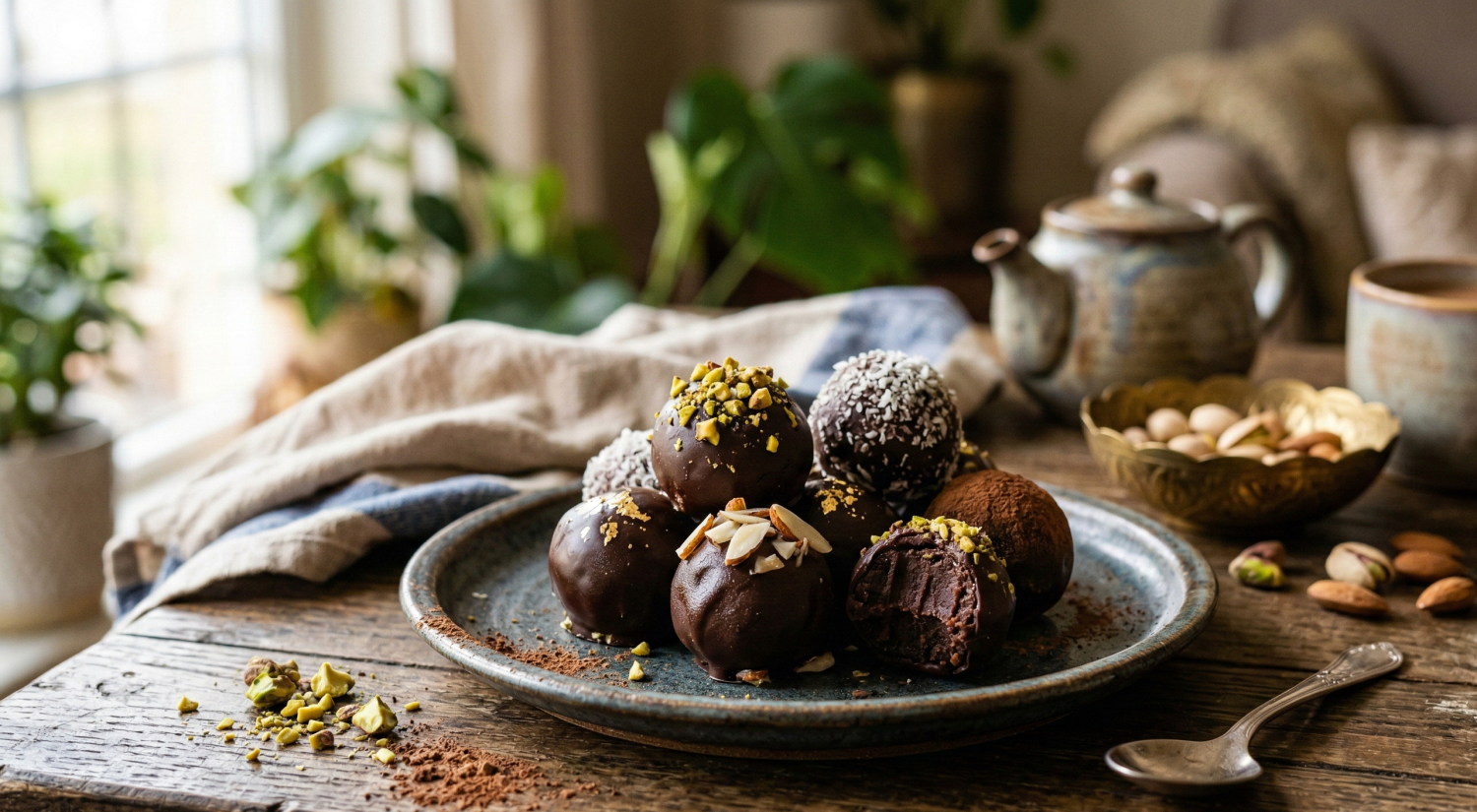 Chocolate Truffle Laddu Recipe – Healthy No-Bake Chocolate Sweet