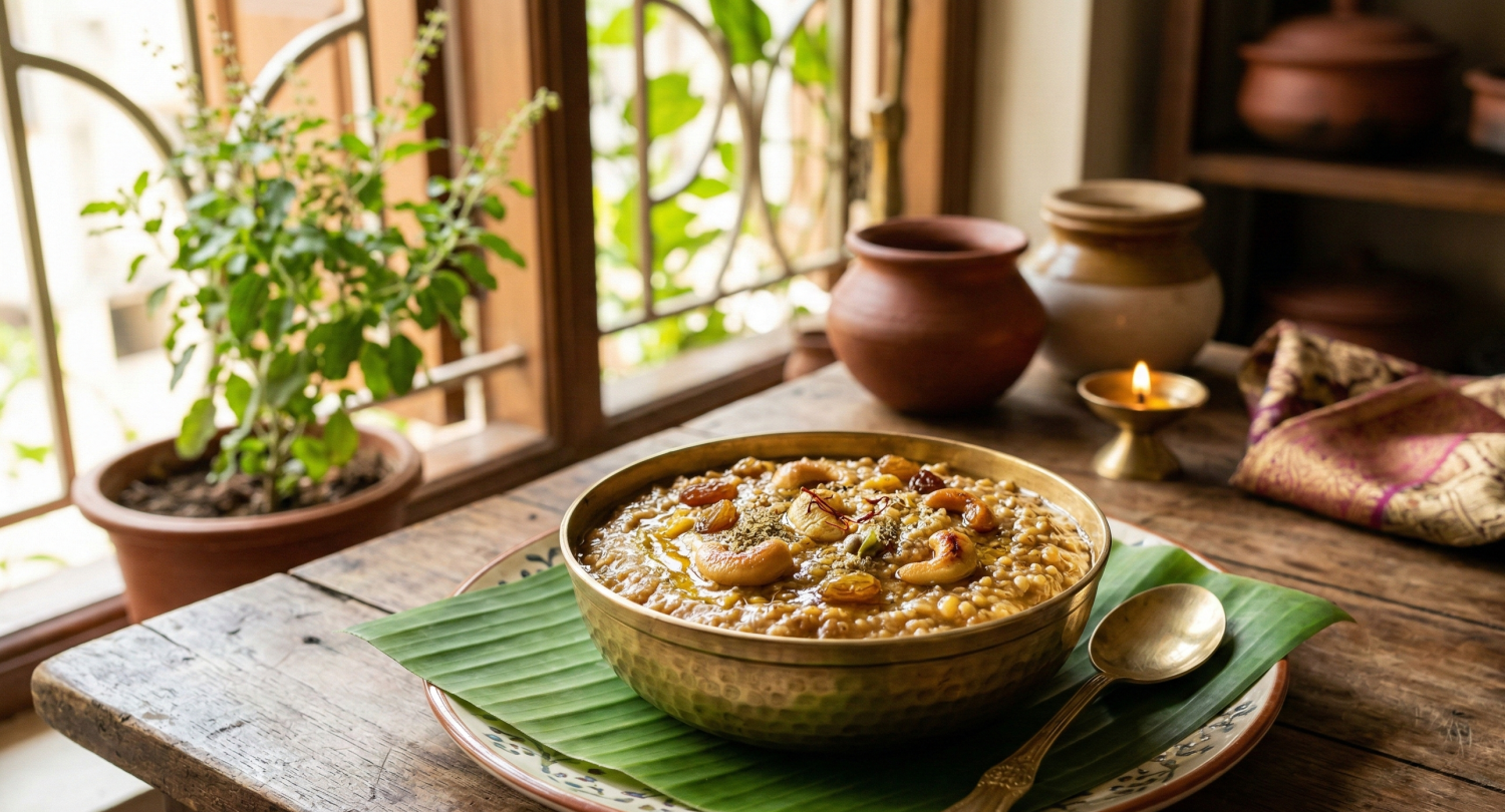 Foxtail Millet Sweet Pongal Recipe – Healthy Millet Jaggery Dessert