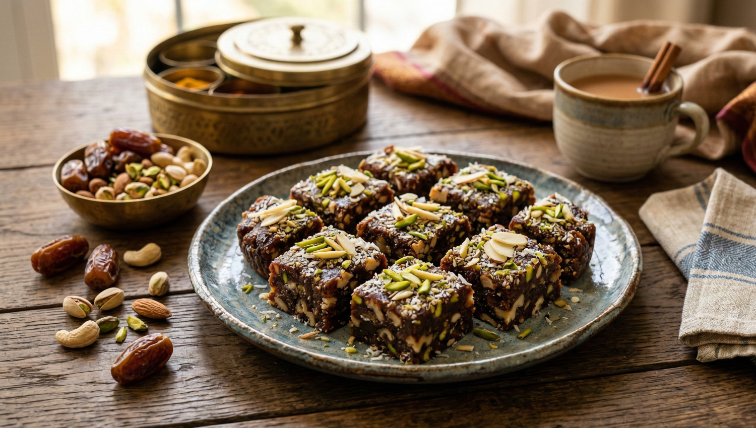 Dates Burfi Recipe – Healthy Millet & Dry Fruit Sweet
