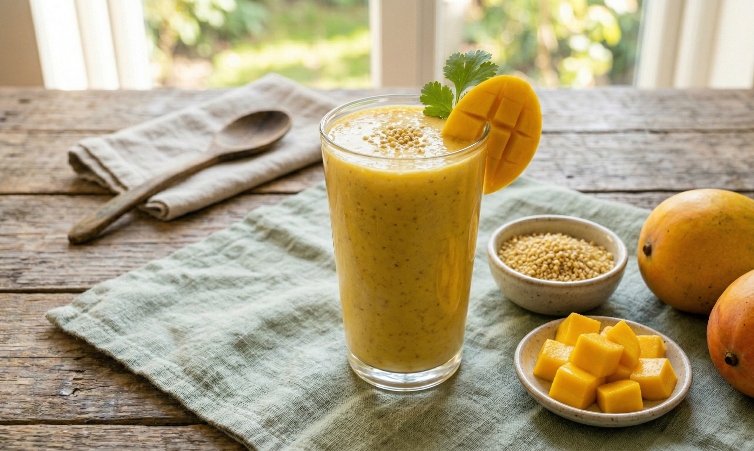 Barnyard Millet Mango Milkshake Recipe – Healthy Millet Mango Drink