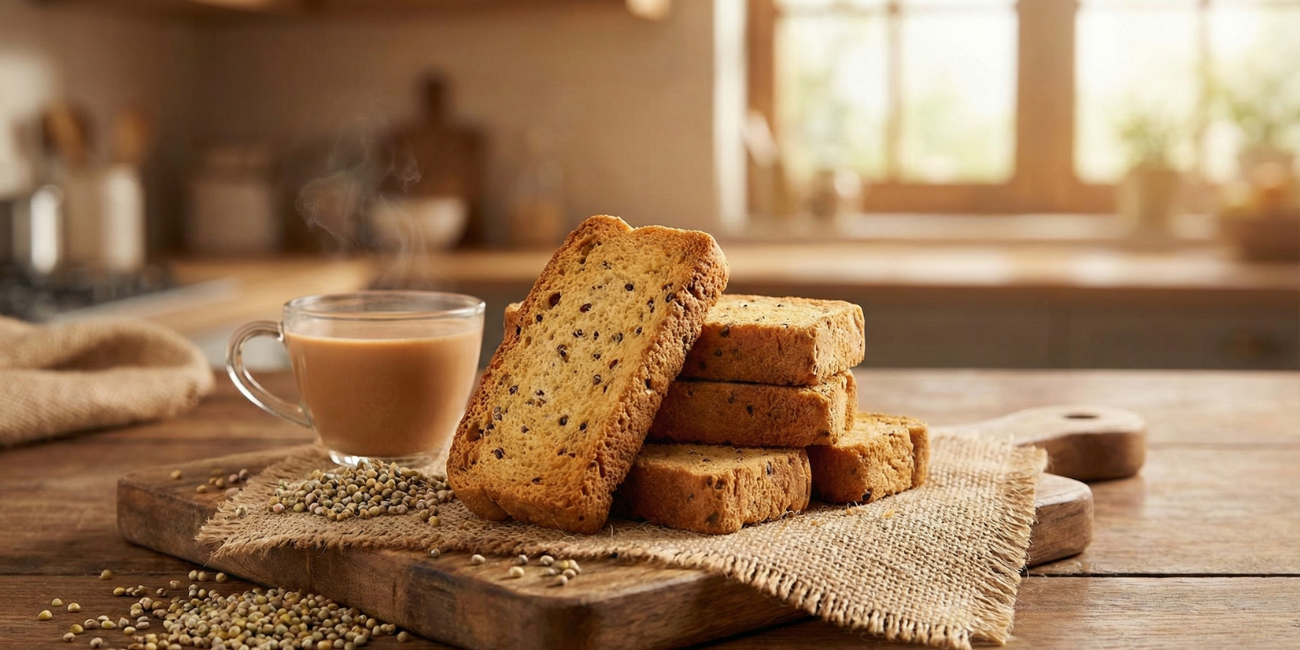 Pearl Millet Rusk Recipe – Crispy Millet Bakery Snack