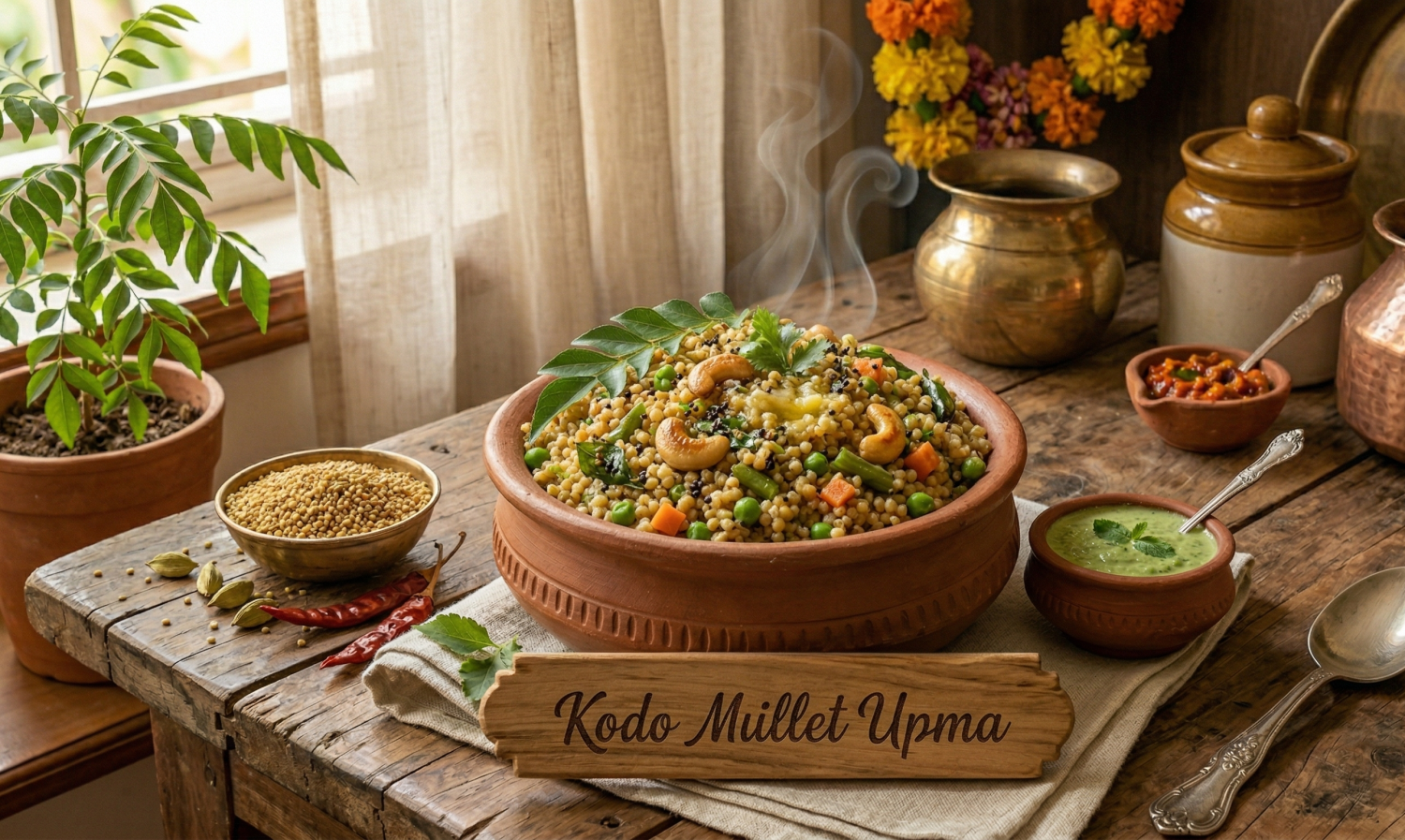 Kodo Millet Upma Recipe – Healthy Millet Breakfast