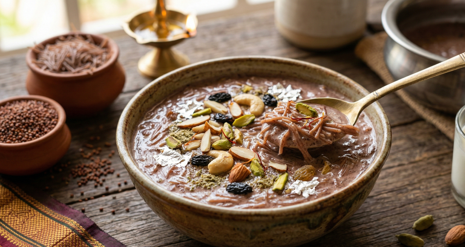 Finger Millet Vermicelli Kheer Recipe – Healthy Ragi Sweet Dessert