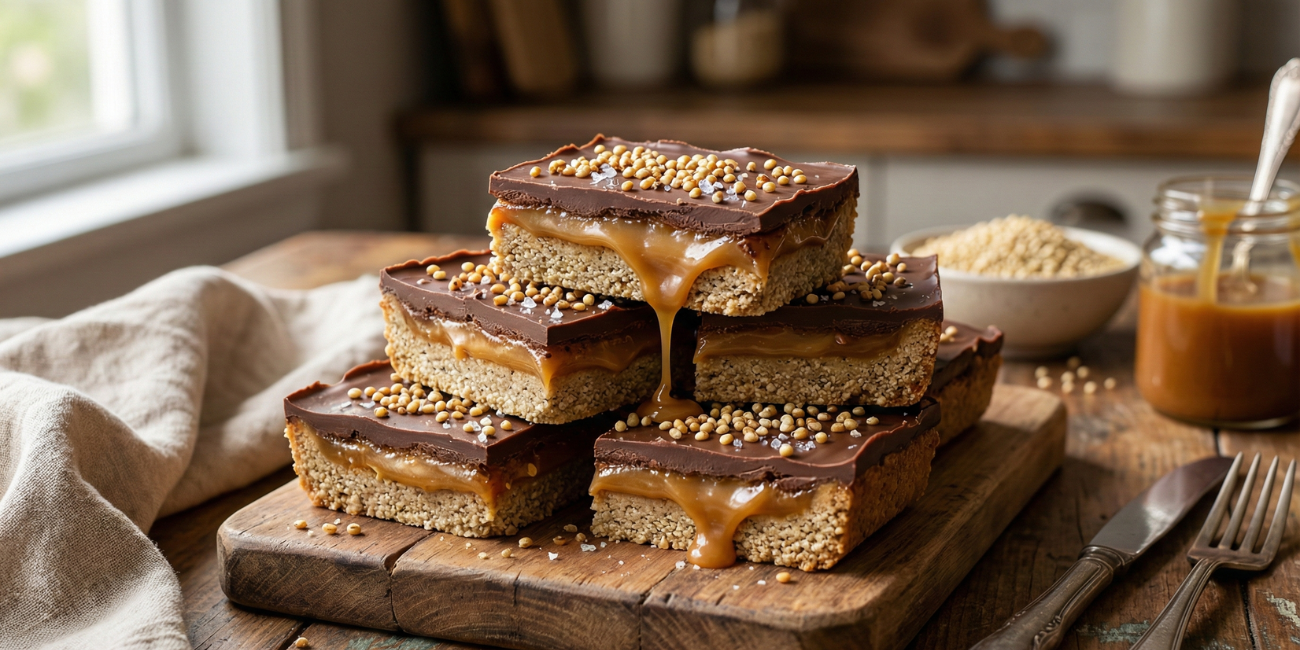 Pearl Millet Caramel Slice Recipe: A Delicious Millet-Based Dessert Bar